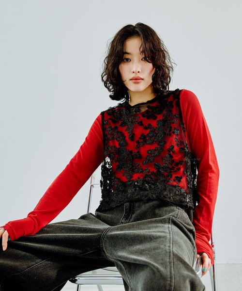 LEPSIM（レプシィム）の「レースベスト 286321（ベスト）」 - WEAR