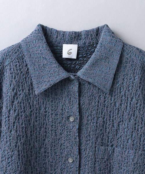 6（ロク）の「＜6(ROKU)＞キュプラポリエステル エンブロイダリー