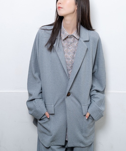 ☆ほぼ未使用☆レリアン シルバーラメ入りテーラードジャケット