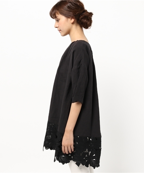 BEARDSLEY（ビアズリー）の「裾レースチュニック（シャツ/ブラウス