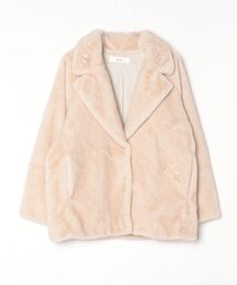 anuke Collarless Shaggy Coat 62420004（その他アウター）｜anuke