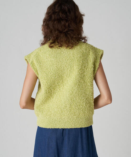 MACPHEE（マカフィー）の「ツイーディーラッフル クルーネックジレ