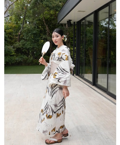 utatane（ウタタネ）の「【utatane×Acka.】浴衣4点セット 菖蒲と糸菊