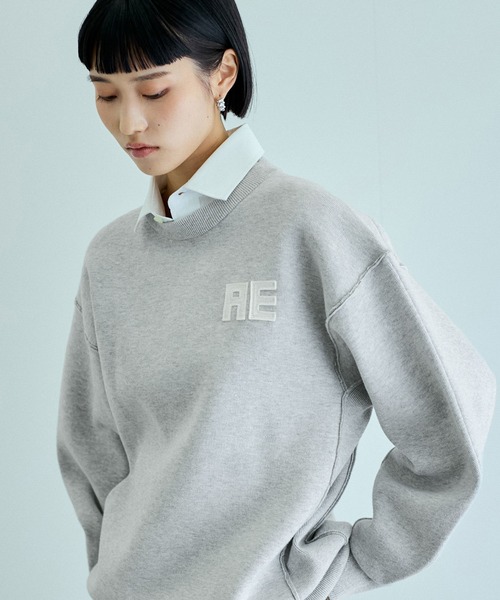 サステナブル・洗える】フェルト刺しゅうニットプルオーバー（ニット