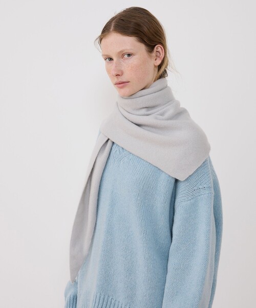 ASAUCE MELER カシミヤ シームレストライアングルストール（ストール