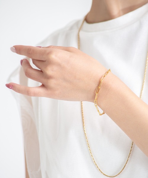 セール】【TOMWOOD(トムウッド)】Box Bracelet ゴールドブレスレット