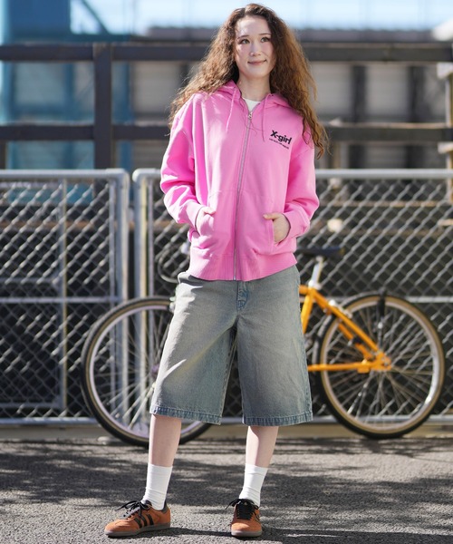 ムラサキスポーツ限定】X-GIRL/エックスガール ジップアップ パーカー