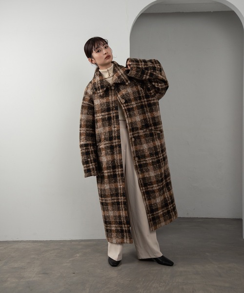 Amiur（エミレ）の「soutien collar shaggy coat / ステンカラー