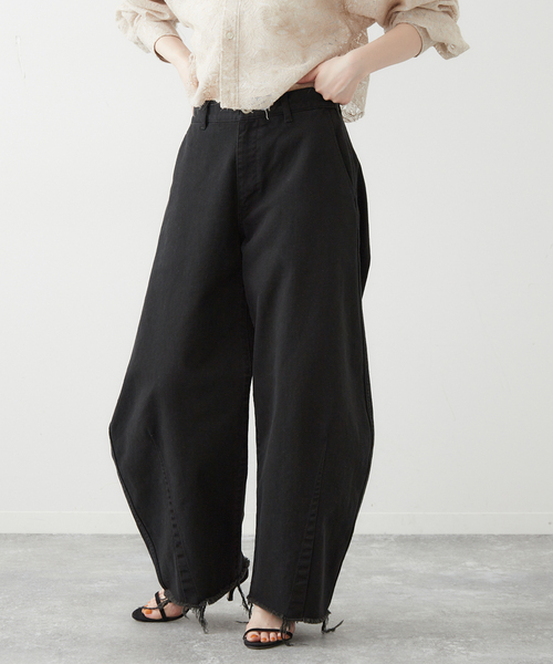 plage（プラージュ）の「《追加》balloon tapered パンツ2（デニム