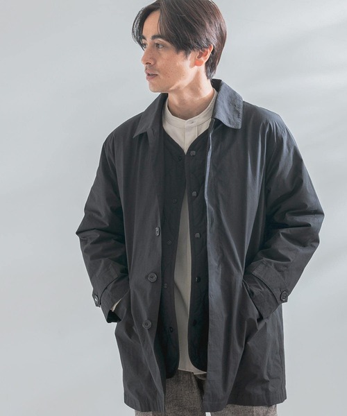 セール】『撥水』『XLサイズあり』3WAY ステンカラーハーフコート