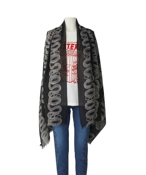 HYSTERIC GLAMOUR（ヒステリックグラマー）の「SNAKE LOOP柄 ストール