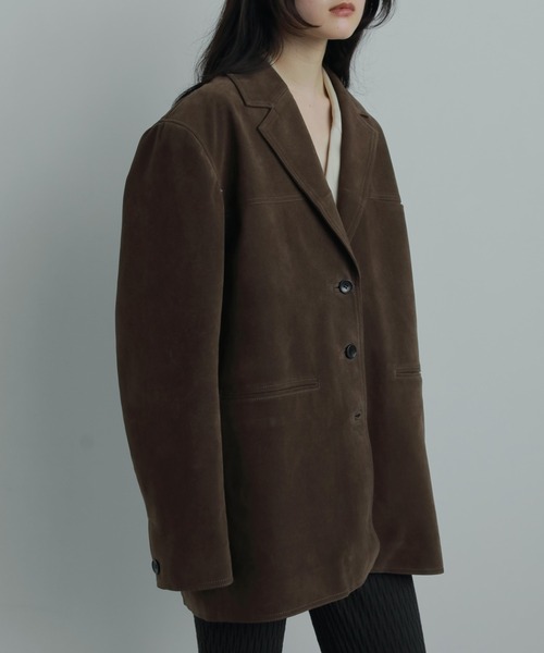anuke/アンヌーク] エコスエード ジャケット（テーラードジャケット