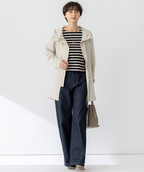 セール】【撥水加工】ナイロン2WAYストレッチ フーデットアウター