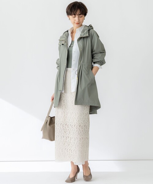 セール】【撥水加工】ナイロン2WAYストレッチ フーデットアウター