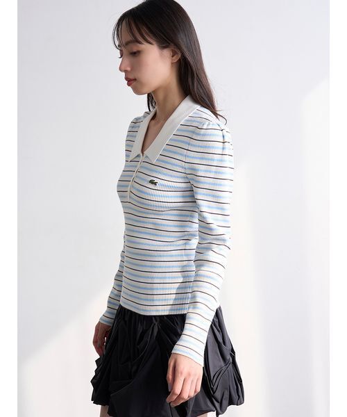 セール】LACOSTE/ポロリブニット（ニット/セーター）｜SNIDEL