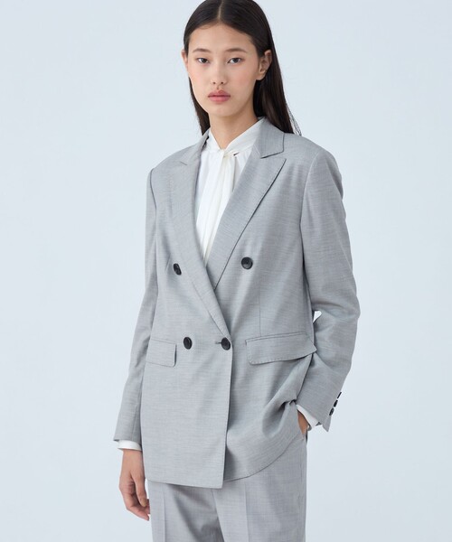 シャイニーピンヘッド ダブルブレストジャケット（テーラード