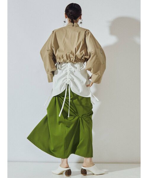 UN3D.（アンスリード）の「ヘムギャザーシャツキャミソール