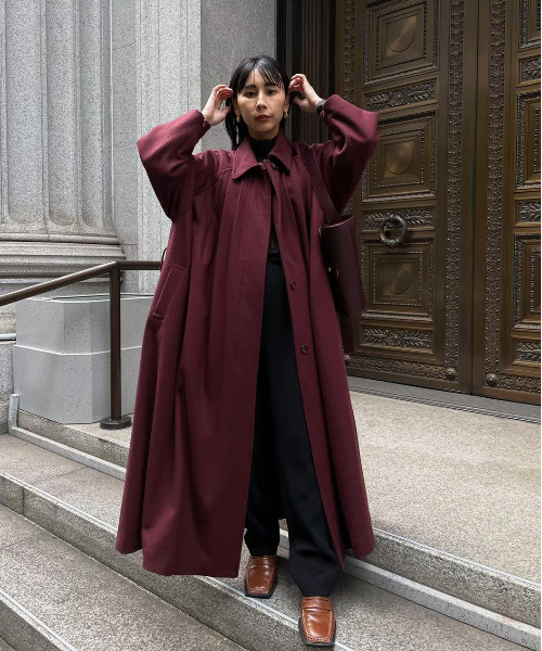 Ameri（アメリ）の「UND FRONT GATHER OPEN SLEEVE COAT（その他