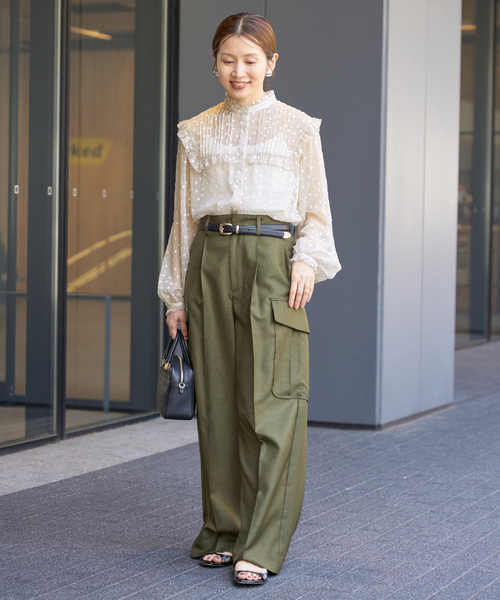 IENA（イエナ）の「楊柳フリルピンタックブラウス（シャツ/ブラウス