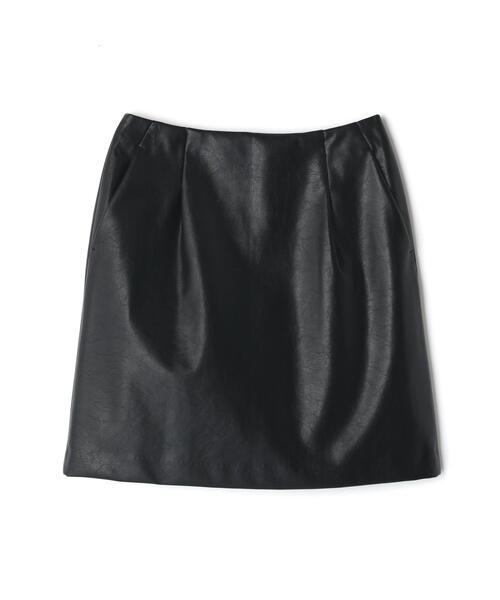 セール】フェイクレザーミニスカート（スカート）｜N.（N. Natural