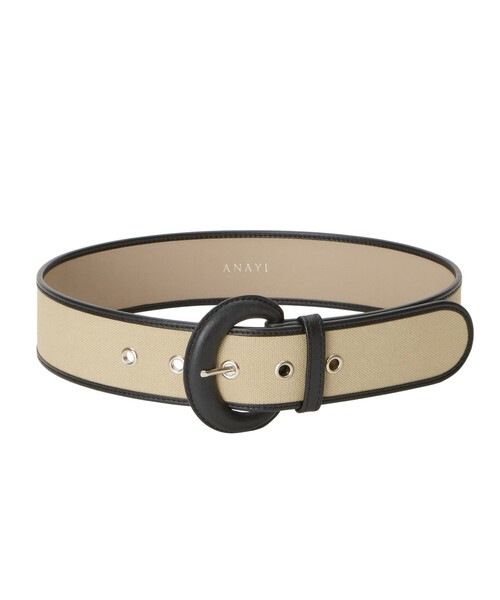 ANAYI（アナイ）の「キャンバスコンビワイドベルト（ベルト）」 - WEAR