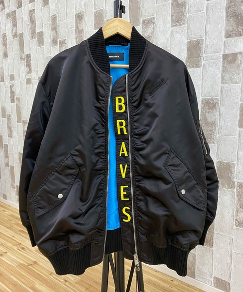 DIESEL（ディーゼル）の「Wzip ルーズシルエット MA-1 ボンバー