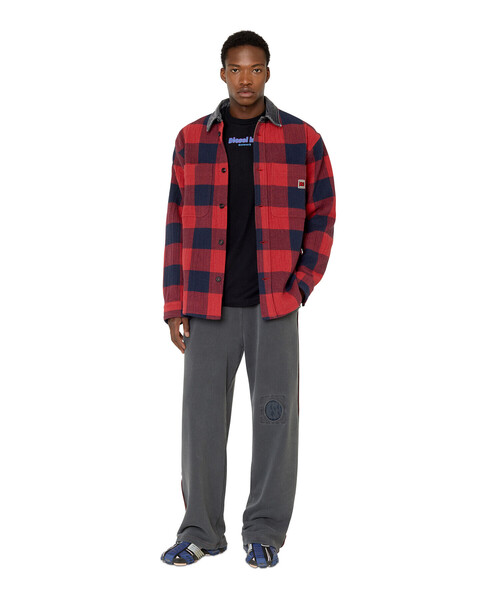 DIESEL チェック柄オーバーサイズジャケット XS DIESEL チェック柄