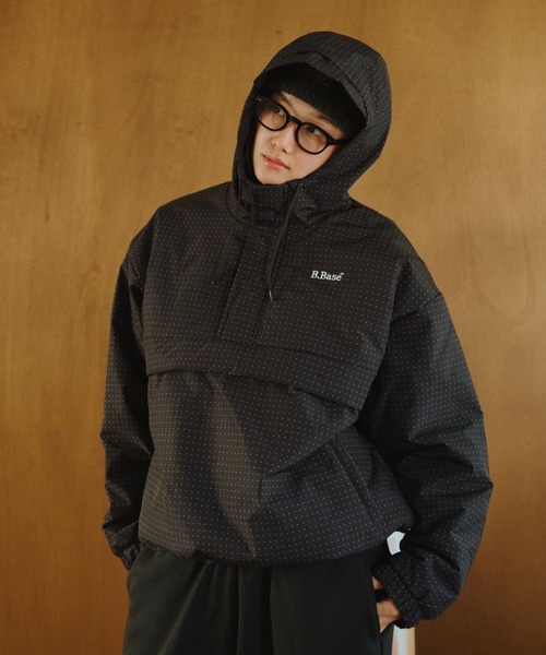 Broken Base ナイロンテックアノラック ブルー ナイロンテック