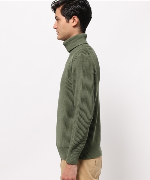 AURALEE オリーブ リブ編みセーター AURALEE リブニットセーター