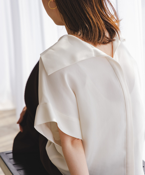 Noble（ノーブル）の「《追加》【洗える】2WAYワイドカラーキュプラ