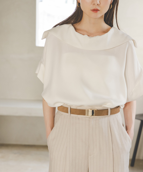 Noble（ノーブル）の「《追加》【洗える】2WAYワイドカラーキュプラ