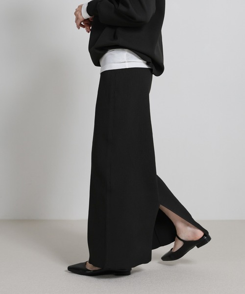 スポンディッシュIラインニットスカート（スカート）｜select MOCA