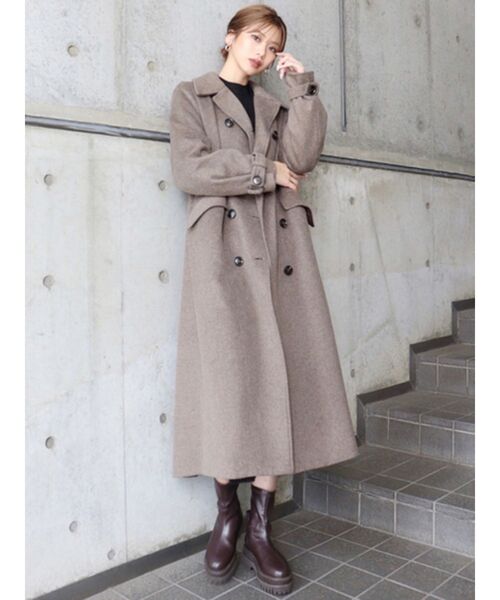 MURUA（ムルーア）の「ダブルマキシチェスターコート（チェスター