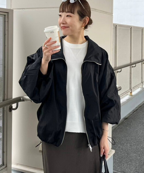 てらさま企画】2WAYシアーナイロンスタンドネックジャケット（ナイロン