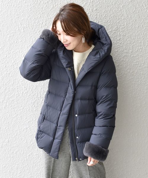 SHIPS（シップス）の「【河田フェザー】フードショートダウン