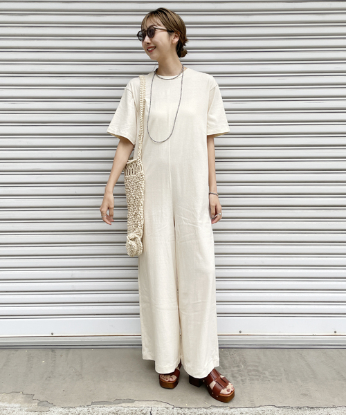 plage（プラージュ）の「nep cotton オールインワン（つなぎ