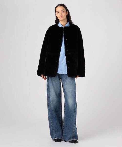 MACPHEE（マカフィー）の「フェイクムートン リバーシブルショート