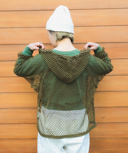 BEAMS BOY（ビームスボーイ）の「ビッグ メッシュ フーディー（Tシャツ