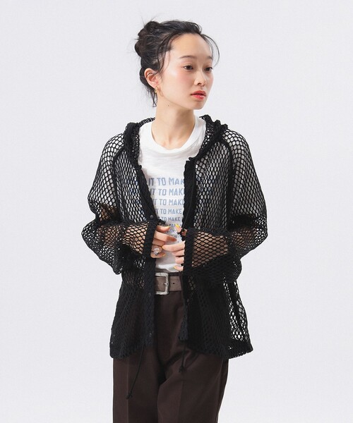 BEAMS BOY（ビームスボーイ）の「ビッグ メッシュ フーディー（Tシャツ