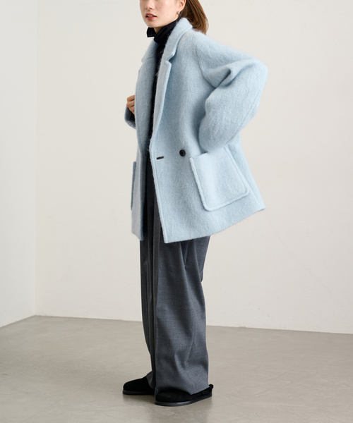 FRAMeWORK（フレームワーク）の「モヘヤシャギーテーラードコート