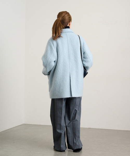 FRAMeWORK（フレームワーク）の「モヘヤシャギーテーラードコート