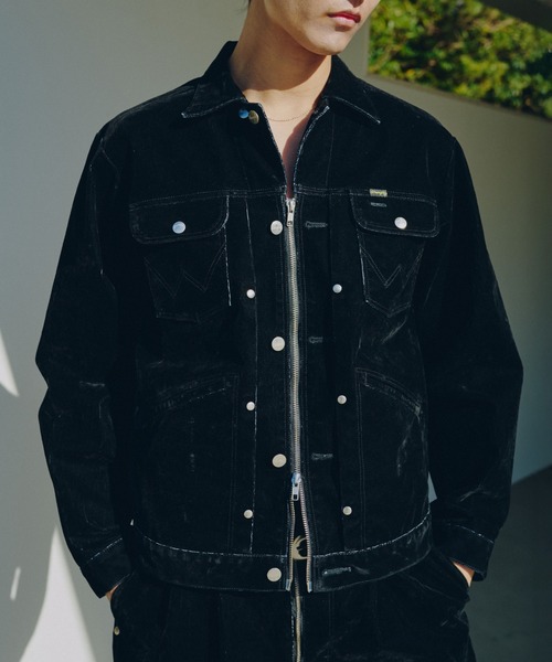 Wrangler × CamphorWood 】custom 2way flocky trucker jacket【124MJ