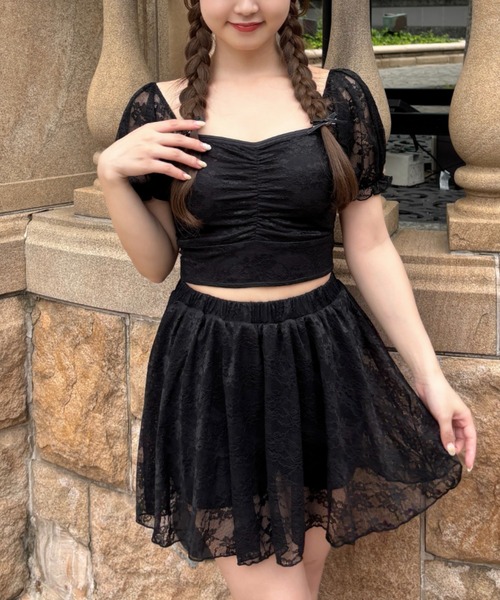 mellowneon（メロウネオン）の「2wayレース水着 / スイムウェア / 2点