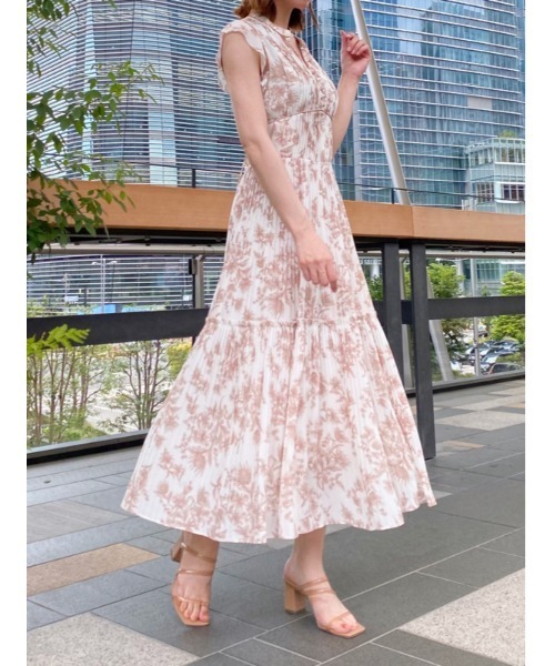 SNIDEL（スナイデル）の「プリントプリーツワンピース（ワンピース