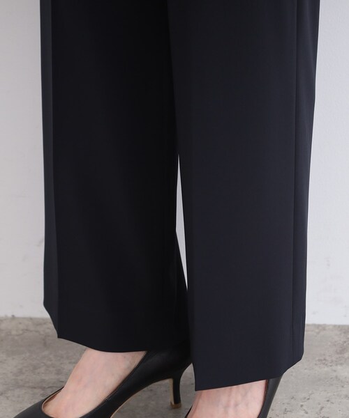 セール】【洗える／SETUP可能／ウエストゴム】ワイドパンツ（スーツ