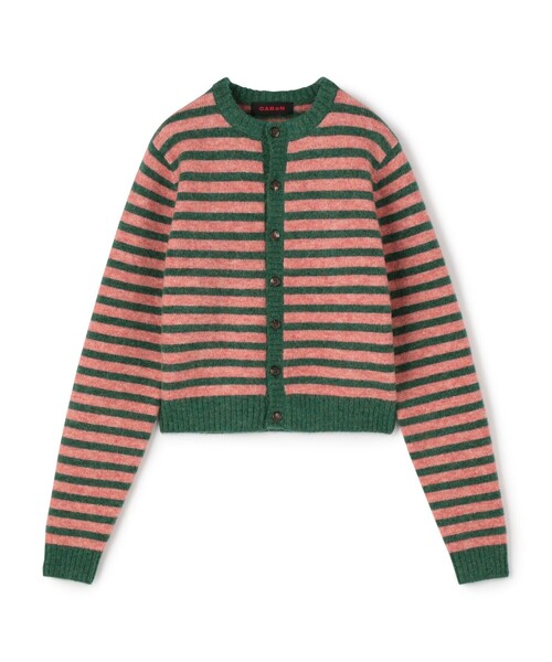 caban（キャバン）の「アルパカボーダー クルーネックカーディガン