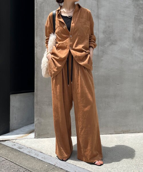 セール】スウェードシャツ（シャツ/ブラウス）｜DouDou（ドゥドゥ）の