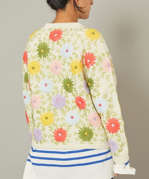 Freada（フリーダ）の「Freada/フリーダ フラワーモチーフニット