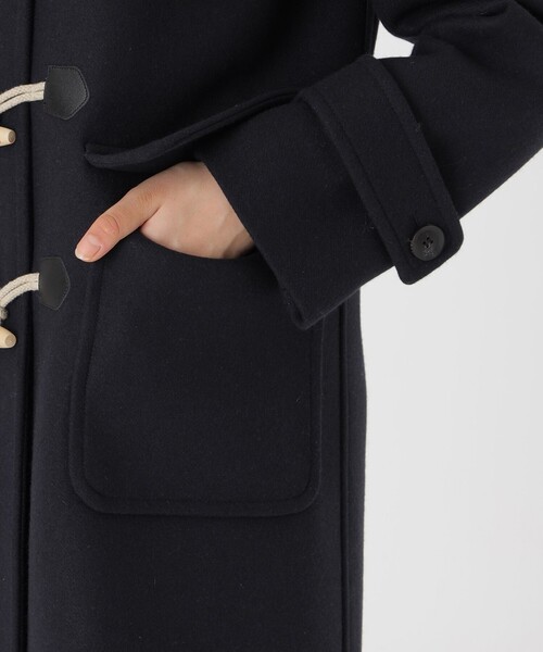 セール】ツイルメルトンダッフルコート（ダッフルコート）｜BLUE LABEL