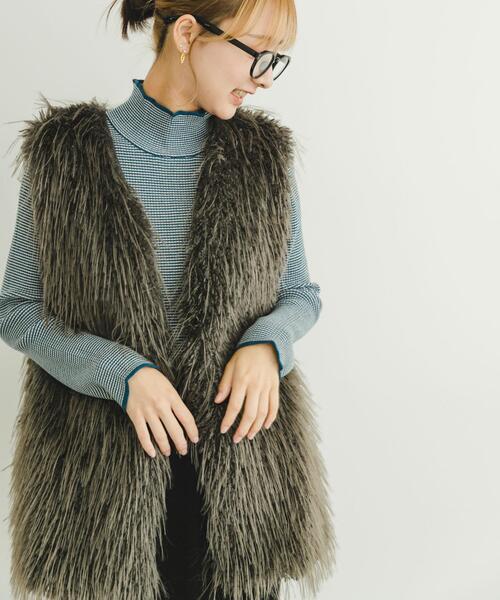 セール】フェイクファーベスト（その他アウター）｜ITEMS